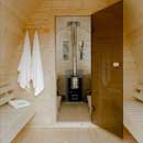 Sauna finlandese a botte da giardino o da esterno pod 2.4x2.3 - Striscia LED bianca dimmerabile