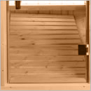 Sauna finlandese a botte da giardino o da esterno Kammi 180 - Pavimento in legno