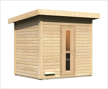Sauna finlandese da giardino Ketty 3 - Kit spedito: Struttura in legno 