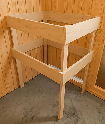 Sauna finlandese classica Eleonora coibentata: Kit sauna - Protezione per stufa