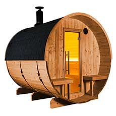 Sauna finlandese a botte da giardino 180